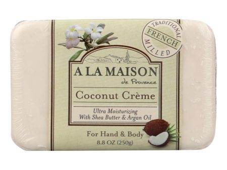 A La Maison - Bar Soap - Coconut Creme - 8.8 Oz Online Hot Sale