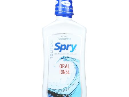 Spry Natural Oral Rinse - Cool Mint - 16 Fl Oz. Sale