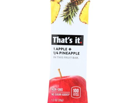 That s It Fruit Bar - Apple And Pinapple - Case Of 12 - 1.2 Oz Fashion