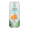 Steaz Lightly Sweetened Green Tea - Peach - Case Of 12 - 16 Fl Oz. Online