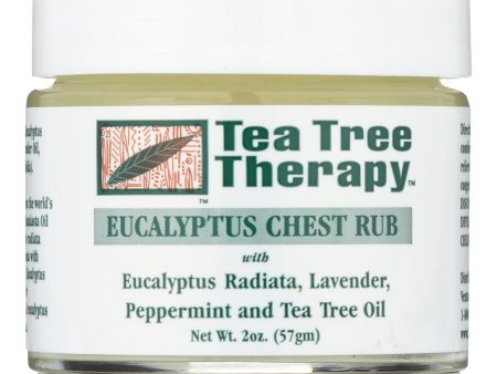 Tea Tree Therapy Eucalyptus Chest Rub Eucalyptus Australiana Lavender Peppermint And Tea Tree Oil - 2 Oz Online now