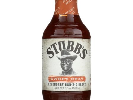 Stubb s Bbq Sauce - Sweet Heat - Case Of 6 - 18 Oz. Online now