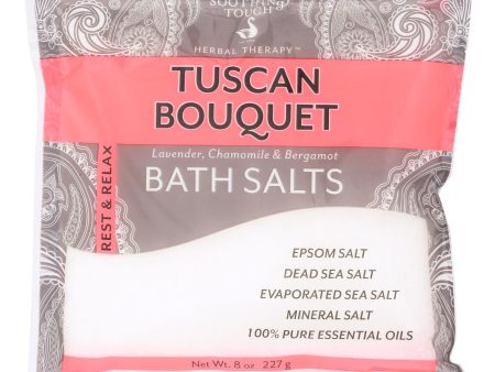 Soothing Touch Bath Salts - Tuscan Bouquet - Case Of 6 - 8 Oz Supply