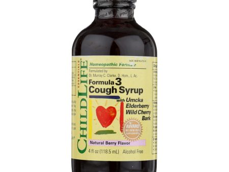 Childlife Formula 3 Cough Syrup Natural Berry - 4 Fl Oz Online