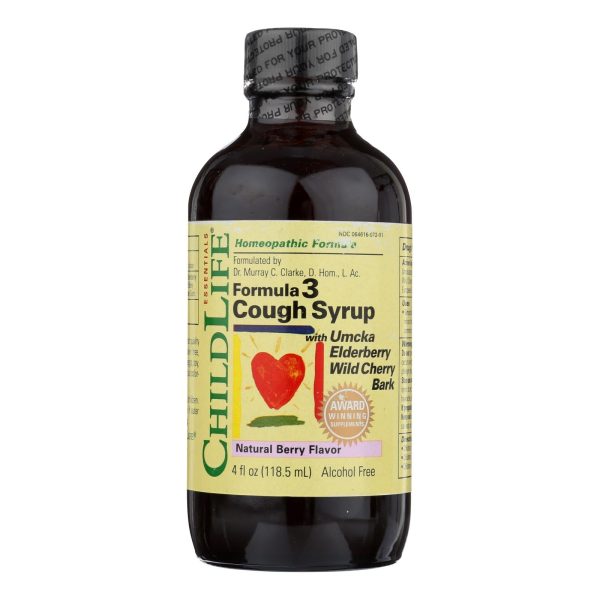 Childlife Formula 3 Cough Syrup Natural Berry - 4 Fl Oz Online