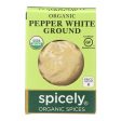 Spicely Organics - Organic Peppercorn - White Ground - Case Of 6 - 0.45 Oz. Online now