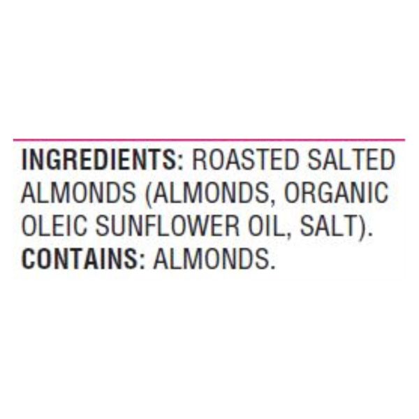 Woodstock Non-gmo Almonds, Roasted And Salted - Case Of 8 - 7.5 Oz Supply