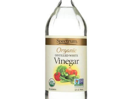 Spectrum Naturals Organic Distilled White Vinegar - Case Of 12 - 32 Fl Oz. Supply