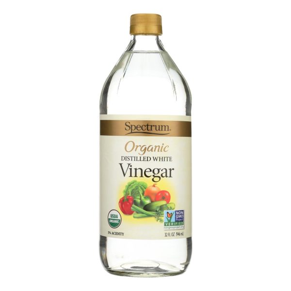 Spectrum Naturals Organic Distilled White Vinegar - Case Of 12 - 32 Fl Oz. Supply