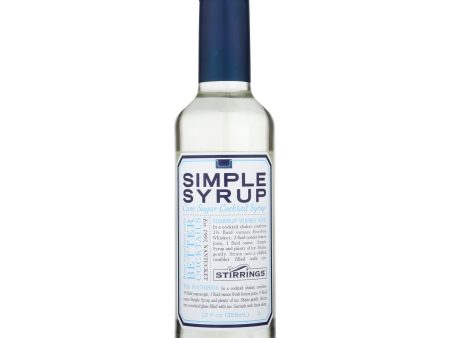 Stirrings Bar Ingredients - Simple Syrup - Case Of 6 - 12 Fl Oz. Sale