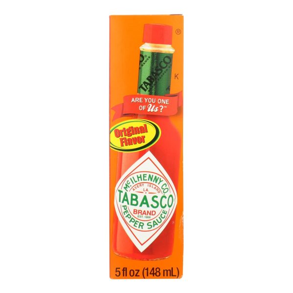 Tabasco Traditional Pepper Sauce Can  - Case Of 12 - 5 Fz For Sale