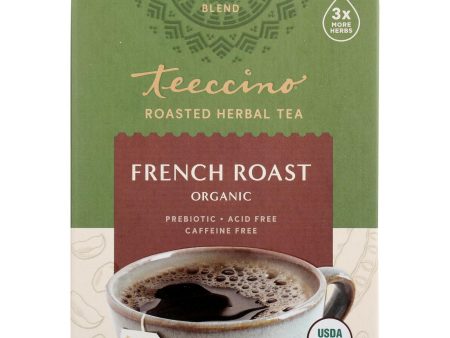 Teeccino French Roast Herbal Coffee Dark Roast - 10 Tea Bags - Case Of 6 Online Hot Sale