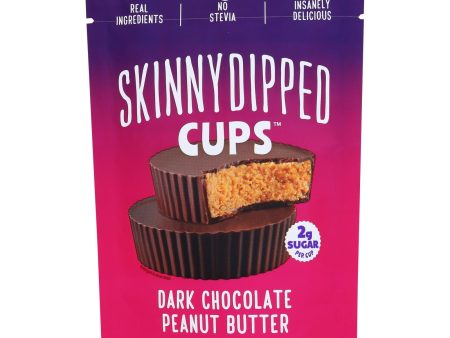 Skinnydipped - Peanut Butter Cup Dark Chocolate - Case Of 10-3.17 Oz For Discount