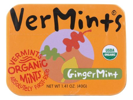 Vermints Breath Mints - All Natural - Gingermint - 1.41 Oz - Case Of 6 Online Hot Sale