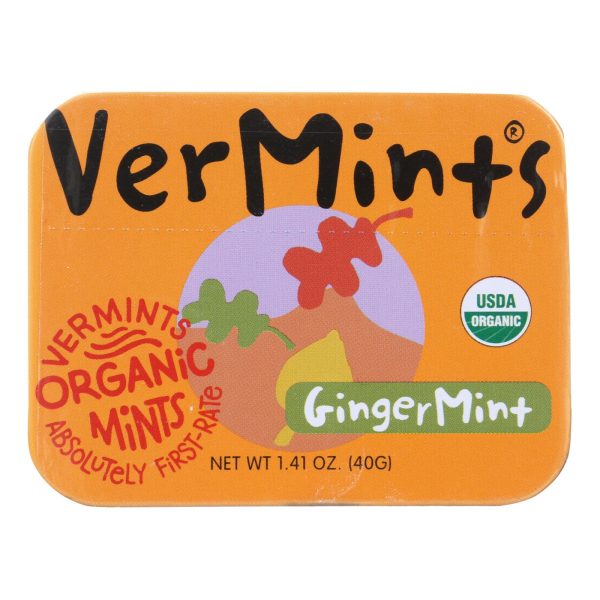 Vermints Breath Mints - All Natural - Gingermint - 1.41 Oz - Case Of 6 Online Hot Sale