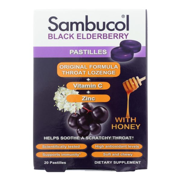 Sambucol - Pastilles - Black Elderberry - 20 Ct Online Hot Sale