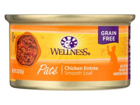 Wellness Pet Products Cat Food - Chicken Recipe - Case Of 24 - 3 Oz. Cheap