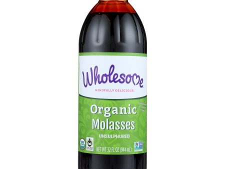 Wholesome Sweeteners Organic Molasses
 - Liquid Sweetener - Case Of 12 - 32 Oz. Online Hot Sale