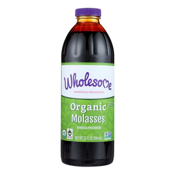 Wholesome Sweeteners Organic Molasses
 - Liquid Sweetener - Case Of 12 - 32 Oz. Online Hot Sale