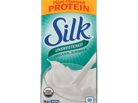 Silk Organic Soymilk - Unsweetened - Case Of 6 - 32 Fl Oz. Discount