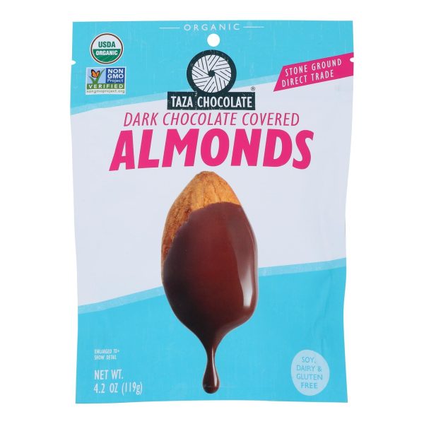 Taza Chocolate - Almonds Chocolate Covered - Case Of 12-3.5 Oz Online