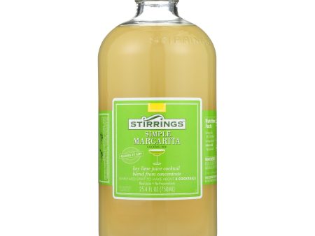 Stirrings Cocktail Mixer - Margarita - Case Of 6 - 750 Ml Hot on Sale