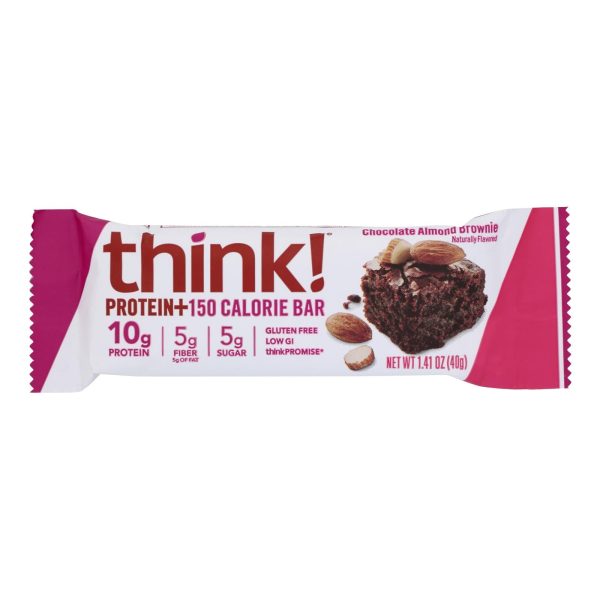 Think Products Thinkthin Bar - Lean Protein Fiber - Chocolate Almond - 1.41 Oz - 1 Case Online Hot Sale