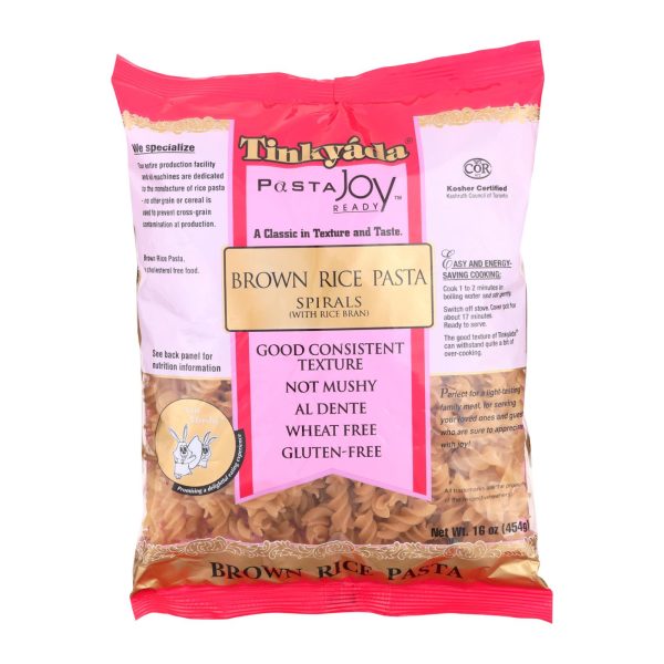 Tinkyada Brown Rice Spirals - Case Of 12 - 16 Oz Online Sale