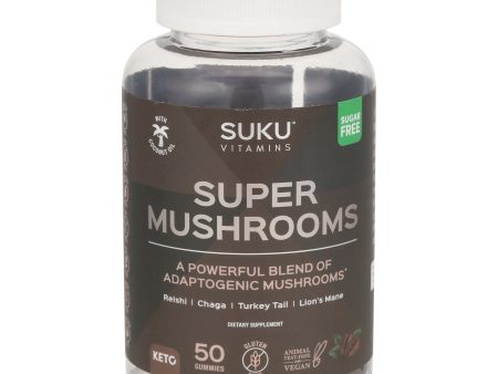 Suku Vitamins - Gummy Super Mushrooms - 1 Each-50 Ct Hot on Sale