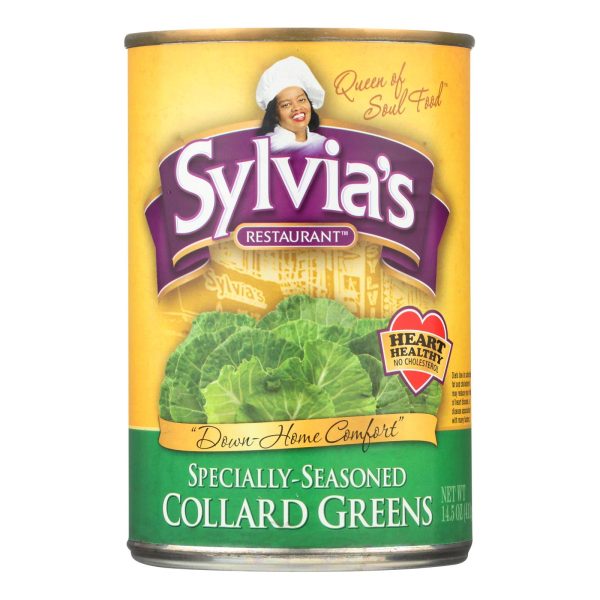 Sylvia s Collard Greens - Case Of 12 - 14.5 Oz. Online Hot Sale