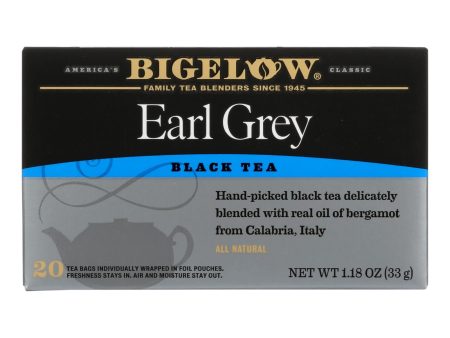 Bigelow Tea Earl Grey Black Tea - Case Of 6 - 20 Bags Sale