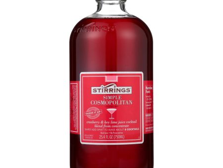 Stirrings Cocktail Mixer - Cosmopolitan - Case Of 6 - 750 Ml Fashion