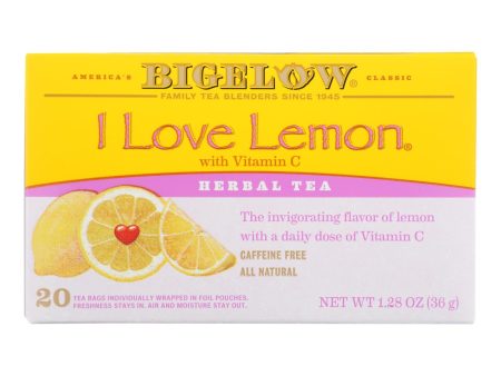 Bigelow Tea I Love Lemon Herb Tea - Case Of 6 - 20 Bag on Sale