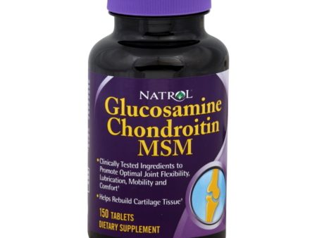 Natrol Glucosamine Chondroitin And Msm - 150 Tablets Supply