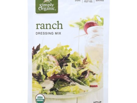 Simply Organic Ranch Salad Dressing Mix - Case Of 12 - 1 Oz. Cheap