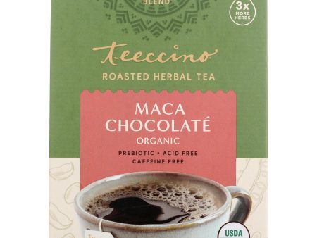 Teeccino Herbal Coffee Chocolate Dark Roast - 10 Tea Bags - Case Of 6 For Discount