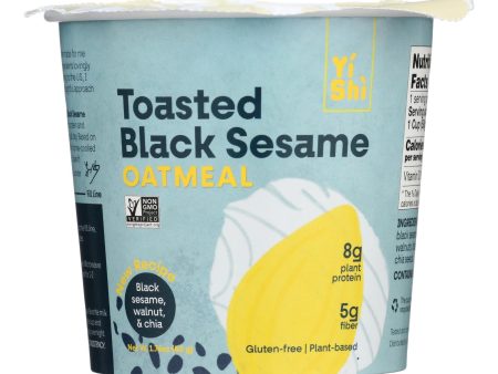 Yishi - Oatmeal Cup Toasted Black Sesame - Case Of 6 - 1.76 Ounces Fashion