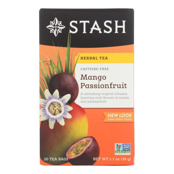 Stash Tea Passionfruit Herbal?tea - Mango - Case Of 6 - 20 Count Discount