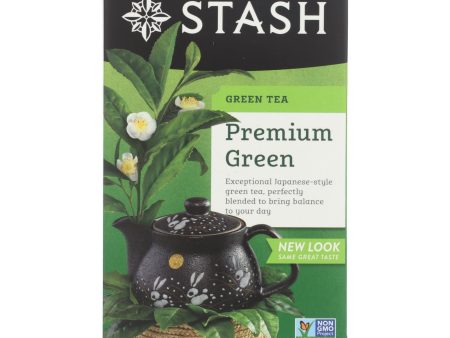 Stash Tea Organic Green Tea - Premium - Case Of 6 - 20 Bags Online Hot Sale