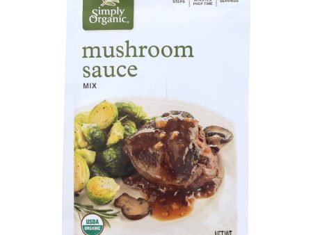 Simply Organic Seasoning Mix - Mushroom Sauce - Case Of 12 - 0.85 Oz. For Cheap