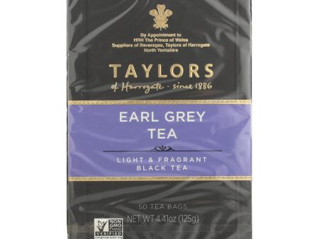 Taylors Of Harrogate Earl Grey Tea Bags  - Case Of 6 - 50 Bag Online Sale