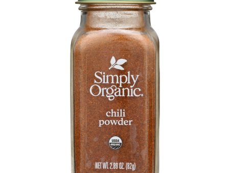 Simply Organic - Chili Powder Organic - Case Of 6 - 2.89 Ounces For Sale