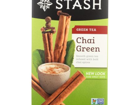 Stash Tea Chai Green Tea - Case Of 6 - 20 Bags Hot on Sale