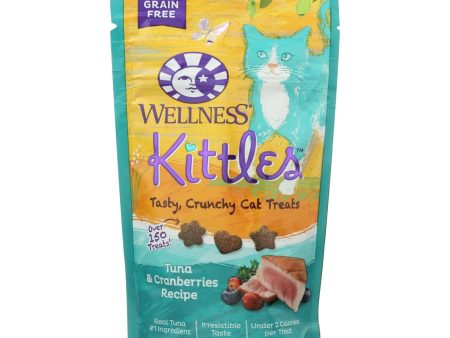 Wellness Pet Products Cat Treat - Kittles - Tuna & Cranberry - Case Of 14 - 2 Oz Sale