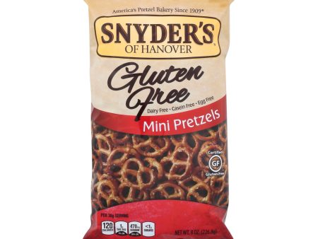 Snyder s Of Hanover Mini Pretzels - Gluten Free - Case Of 12 - 8 Oz. Online now