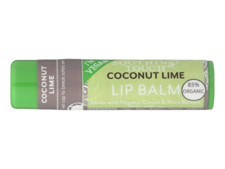 Soothing Touch Lip Balm - Organic Coconut Lime - Case Of 12 - .25 Oz For Cheap