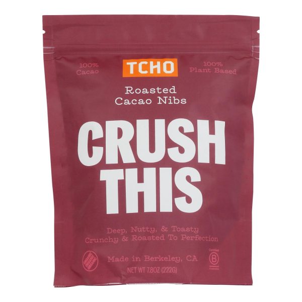 Tcho Chocolate - Cacao Nibs Crush This - Case Of 6-7.8 Oz Supply