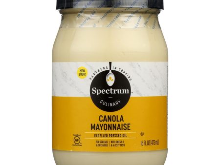 Spectrum Naturals Mayonnaise - Canola - 16 Oz - Case Of 12 Online Hot Sale