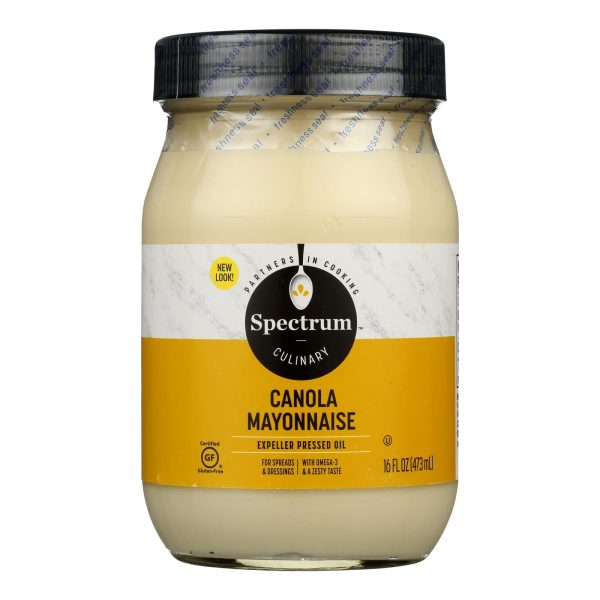 Spectrum Naturals Mayonnaise - Canola - 16 Oz - Case Of 12 Online Hot Sale