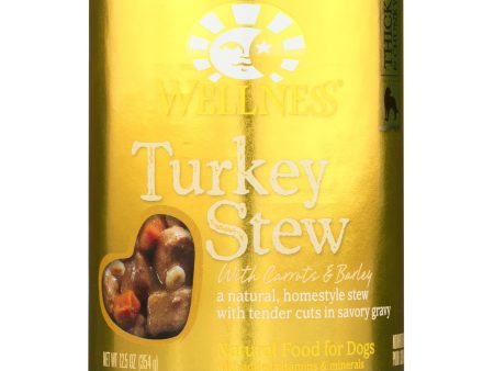 Wellness Pet Products Dog Food - Turkey With Barley And Carrots - Case Of 12 - 12.5 Oz. Cheap